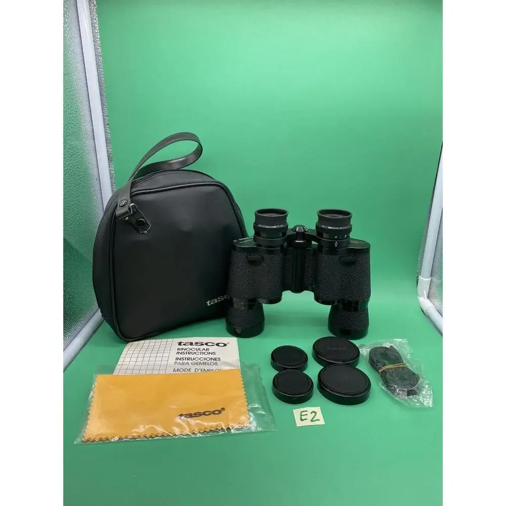 Tasco Binoculars 7x35mm 15-7x35 Case,Lens Cap Zip Focus Cleaning Cloth,Manual